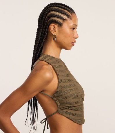 Blusa Frente Única en Encaje Texturizada 3