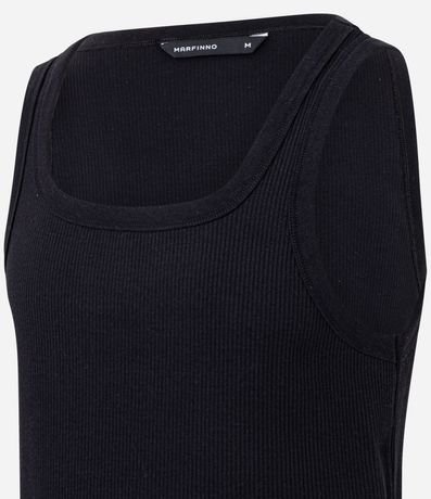 Musculosa en Rib con Textura Acanalada 6