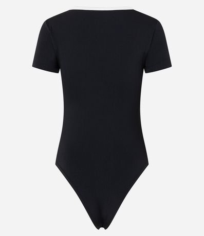 Body en Microfibra con Bies Contrastante en el Escote 6