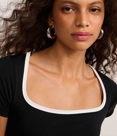 Body en Microfibra con Bies Contrastante en el Escote 4