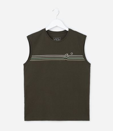 Musculosa Infantil con Estampa Rayas - Talle 5 a 14 años