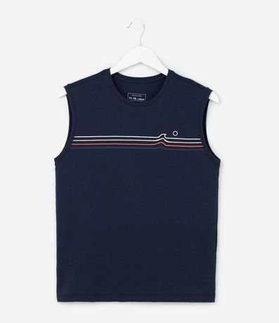 Musculosa Infantil con Estampa Rayas - Talle 5 a 14 años