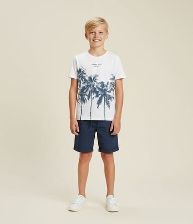 Remera Infantil con Estampa Palmeras - Talle 5 a 14 años