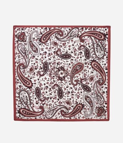 Pañuelo Satinado con Estampado Paisley 2