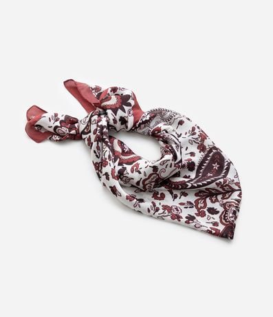 Pañuelo Satinado con Estampado Paisley 3