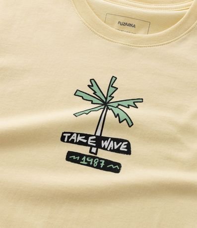 Remera Infantil Regular con Estampado de Palmeras - Talle 5 a 14 años 5