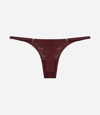 Bombacha Colaless Hilo Doble en Encaje Rústico 5