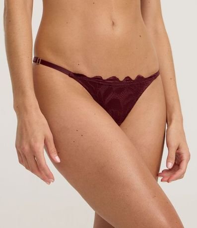 Bombacha Colaless Hilo Doble en Encaje Rústico 2