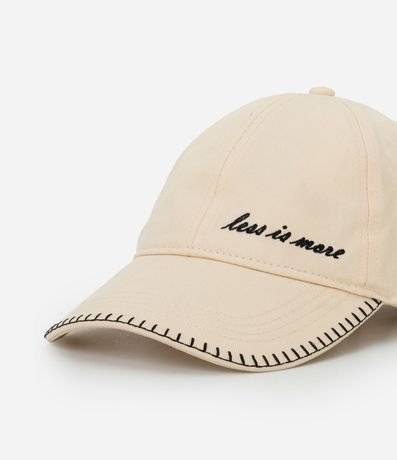 Gorra Aba Curva con Bordado Delantero Less is More 3