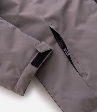 Campera Deportiva con Capucha y Estampa Lettering 8