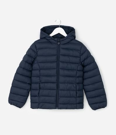 Campera Infantil Puffer en Microfibra con Capucha – Talle 5 a 16 años