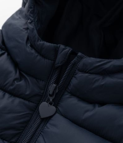 Campera Infantil Puffer en Microfibra con Capucha – Talle 5 a 16 años 6