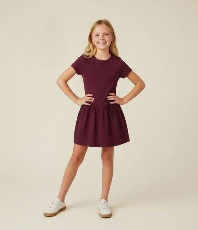 Vestido Infantil en Viscolino con Pollera Balonê – Talle 5 a 14 años 1