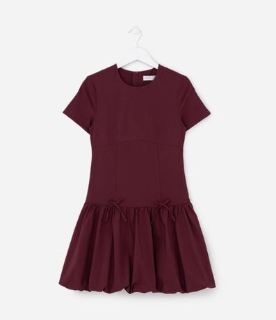 Vestido Infantil en Viscolino con Pollera Balonê – Talle 5 a 14 años 2