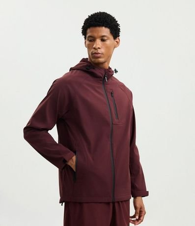 Campera Deportiva Tecnológica Resistente al Agua con Capucha