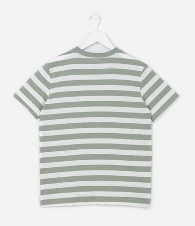 Remera Infantil Comfort con Estampa de Rayas  - Talle 5 a 14  Anos 2