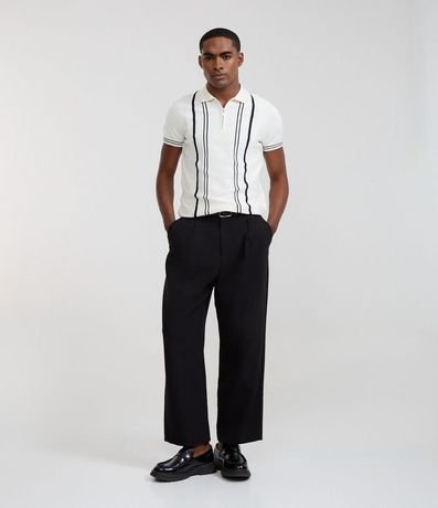 Camisa Polo Slim en Punto con Rayas Contrastantes  2