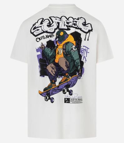 Remera en Algodón con Estampa Pombo de Skate 7