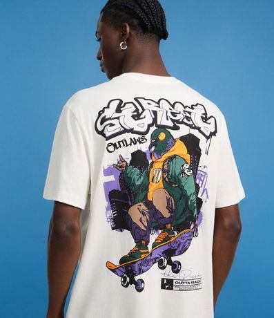 Remera en Algodón con Estampa Pombo de Skate 3