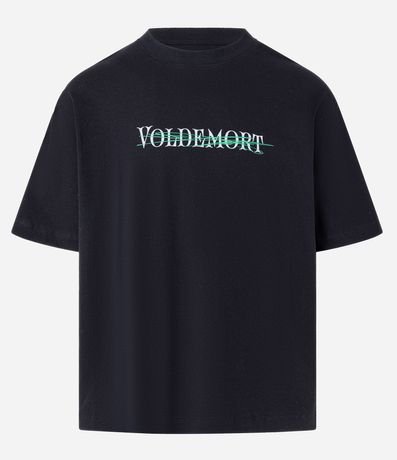 Remera en Algodón con Estampa Frente y Espalda Voldemort 5