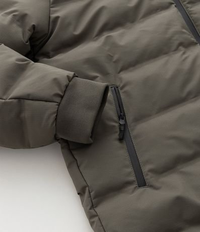 Campera Puffer Deportiva sin Costura con Capucha 8