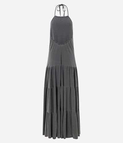 Vestido Evasê Frente única en Algodón con Fruncidos 6