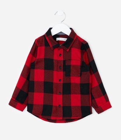 Camisa Manga Larga de Cuadros Búfalo - Talle 1 a 6 años