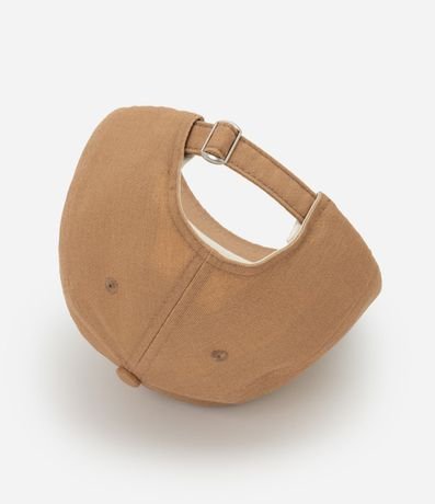 Gorra Asa Curva en Sarga con Bordado de Sol 3