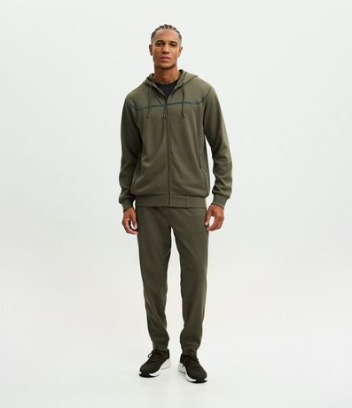 Saco Deportivo Texturizado con Raya Reflectante y Capucha 2