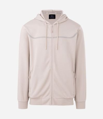 Saco Deportivo Texturizado con Raya Reflectante y Capucha 5