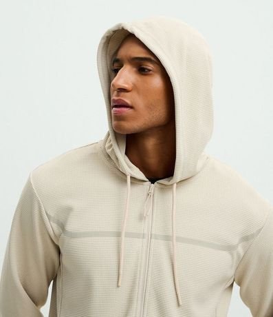 Saco Deportivo Texturizado con Raya Reflectante y Capucha 3