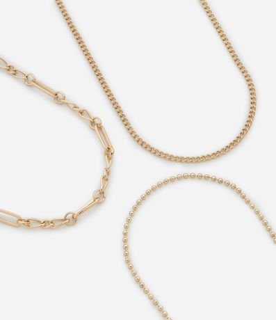 Collar Capas con Cadenas Variadas