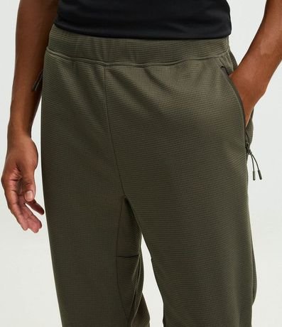 Pantalón Deportivo en Tela Texturizada con Cierre en los Bolsillos 3