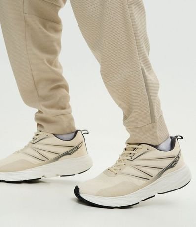 Pantalón Deportivo en Tela Texturizada con Cierre en los Bolsillos 4