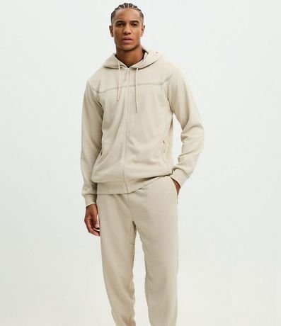 Pantalón Deportivo en Tela Texturizada con Cierre en los Bolsillos 5