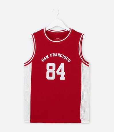 Musculosa Infantil de Basquet San Francisco - Talle 5 a 14 años