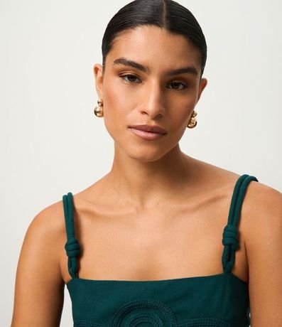 Blusa en Viscolino con Asa Doble y Bajo Peplum 3