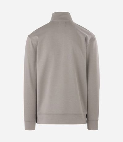 Buzo en Microfibra Liso con Cremallera 6