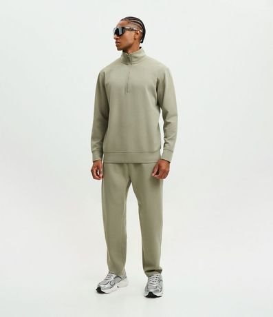 Buzo en Microfibra Liso con Cremallera 2