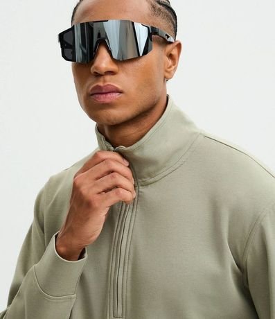 Buzo en Microfibra Liso con Cremallera 4