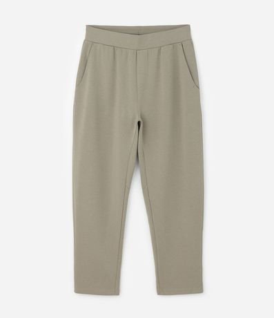 Pantalón Recto Deportivo en Algodón Tecnológico 5