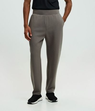Pantalón Recto Deportivo en Algodón Tecnológico 2