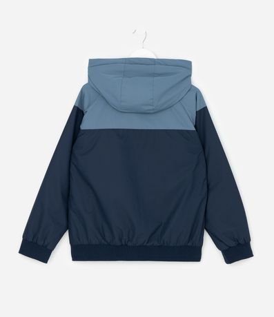 Campera Rompe Vientos Infantil en Microfibra con Recortes y Capucha - Talle 5 a 14 2