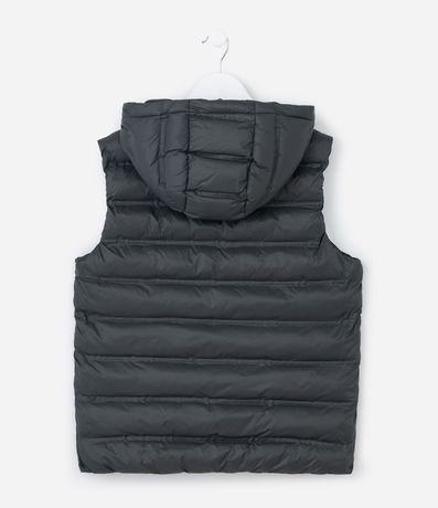 Chaleco Infantil con Capucha y Cremallera Delantera - Talle 5 A 14 años 2