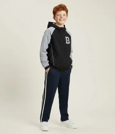 Pantalón en Algodón con Rayas Laterales y Cintura Ajustable – Talle 5 a 14 años