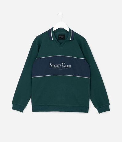 Saco Infantil con Cuello Polo y Recortes Deportivos – Talle 5 a 14 años