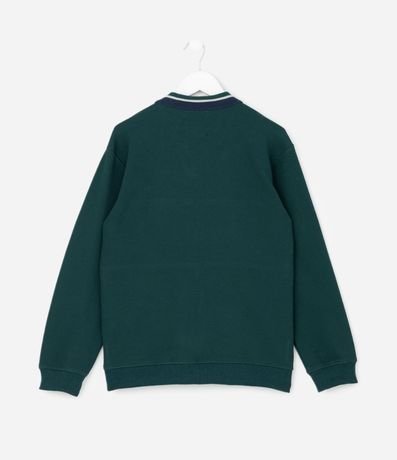 Saco Infantil con Cuello Polo y Recortes Deportivos – Talle 5 a 14 años 2