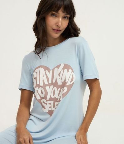 Camisón en Viscolycra con Estampa Stay Kind 2