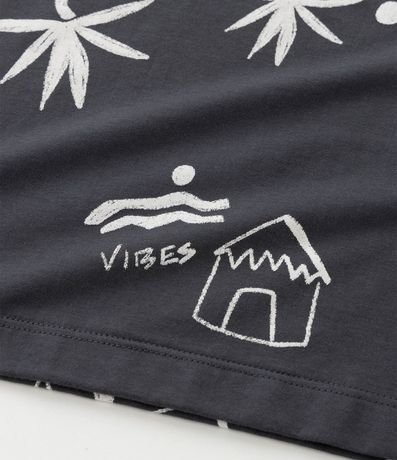 Musculosa Infantil en Algodón con Estampa Tropical - Talle 5 a 14 años 5