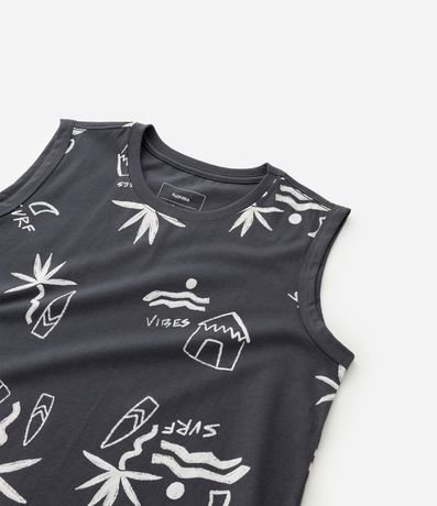 Musculosa Infantil en Algodón con Estampa Tropical - Talle 5 a 14 años 6
